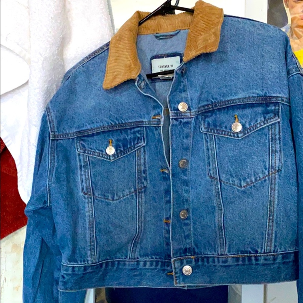 Corduroy denim jacket